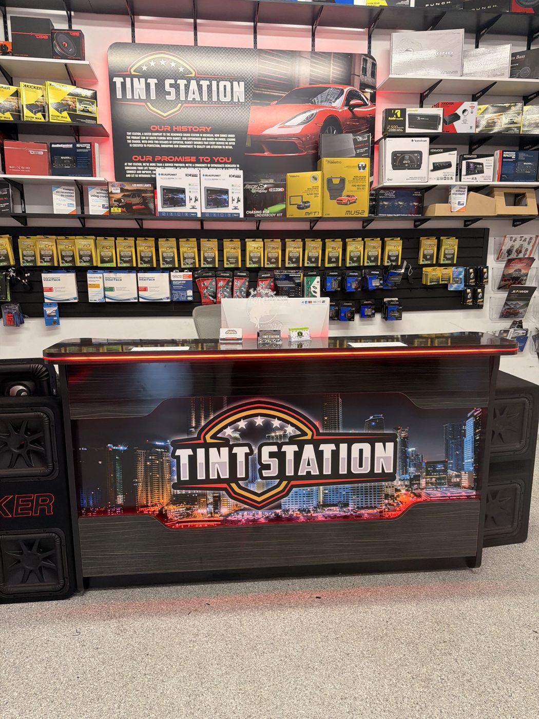 Amps & Gear We Install by Tint Station in Deerfield Beach, FL