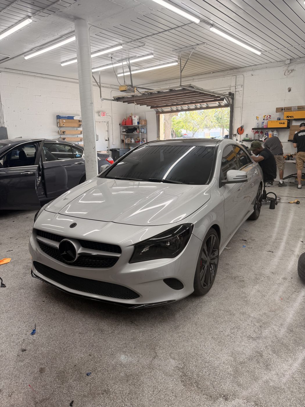 Custom car window tint install by Tint Station in Deerfield Beach, FL