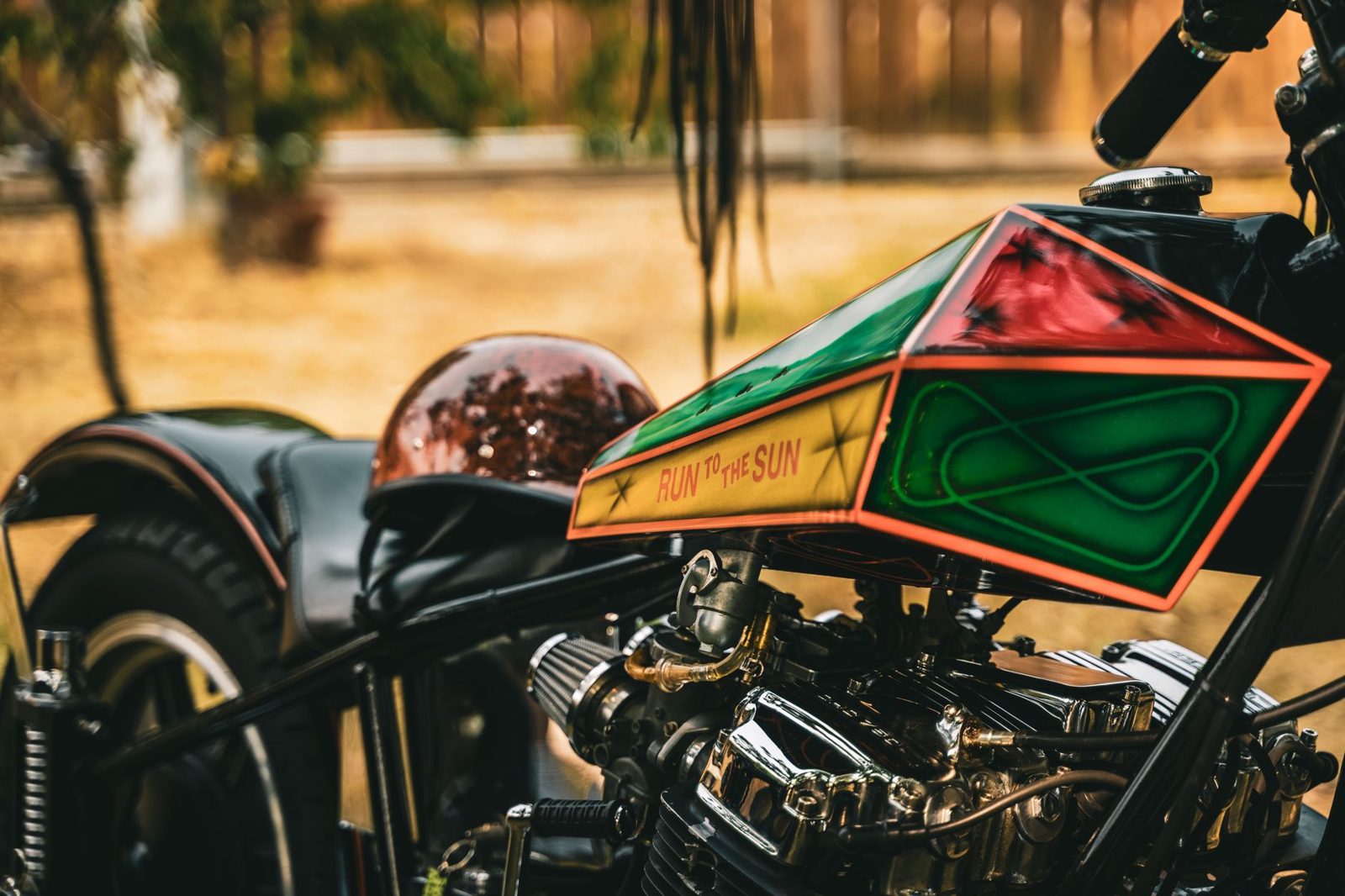 Custom motorcycle paint by Tint Station